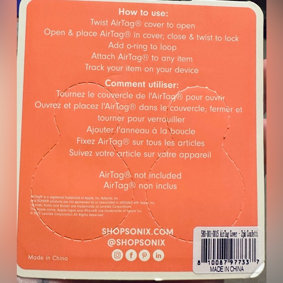 🖤💖Sonix AirTag Cases💖🖤 - Picture 2 of 2